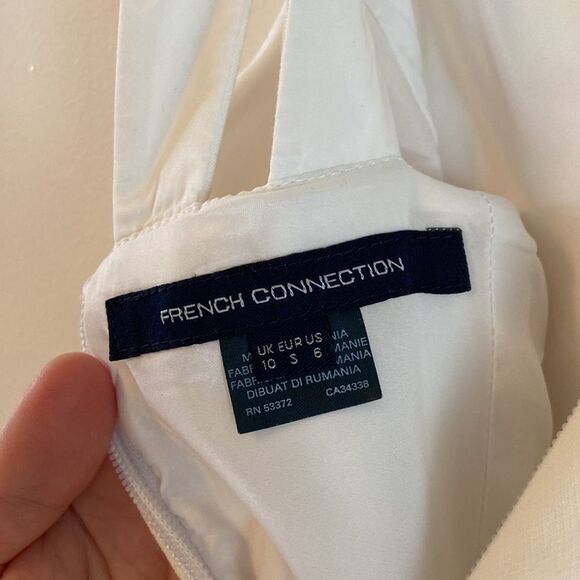 French‎ Connection White Minidress - Size 6 - Picture 7 of 8
